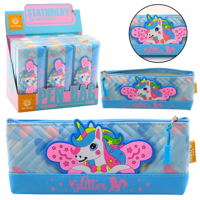 Pernă cu unicorn albastru