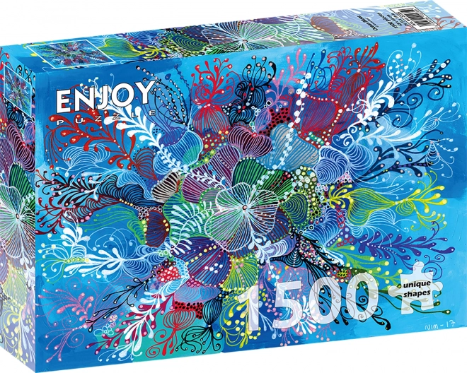 Puzzle cu albastru oceanului 1500 piese