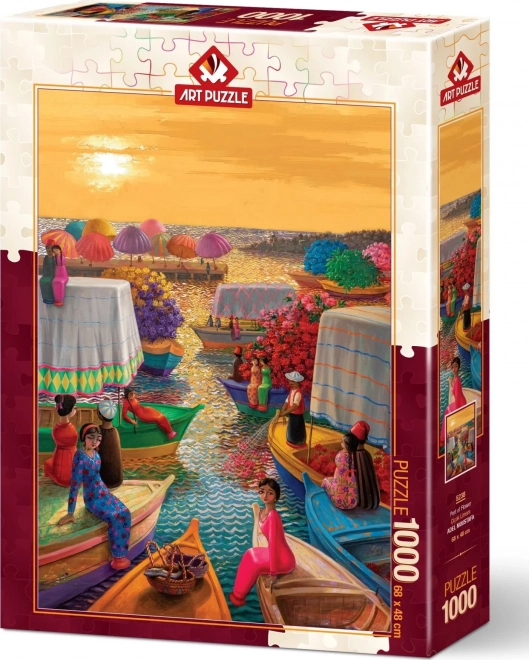 Puzzle flori în port 1000 piese