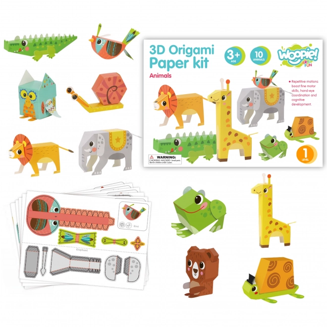 Set creativ origami 3D animale Woopie Art&Fun