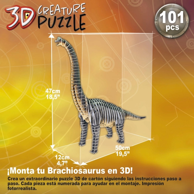 Puzzle 3D Dinozaur Brachiosaurus