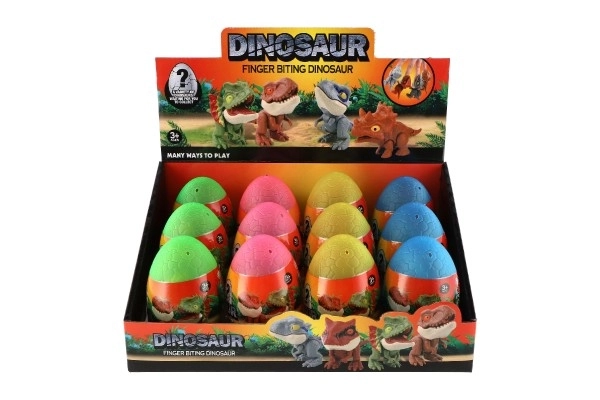 Dinozaur cu dinți în ou, multicolor