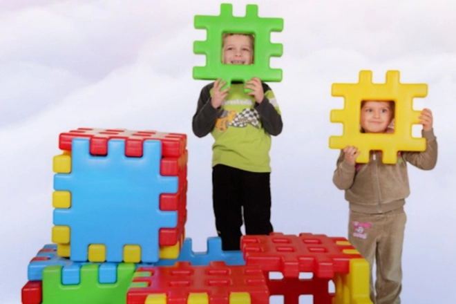 Set de construcție Wafle Giganți 20 piese