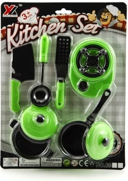 Set vesela din plastic pentru copii 8 piese