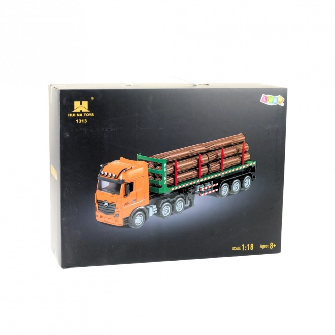 Transportor de lemn controlat de la distanță Huina la scară 1:18
