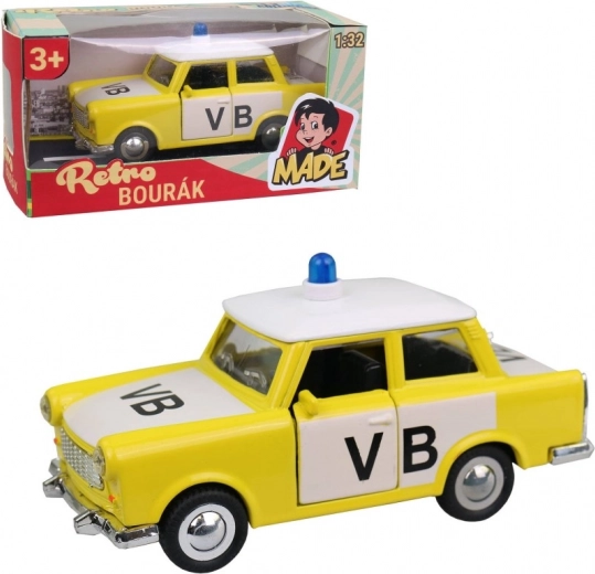 Auto Trabant Poliție Metalic 12 cm