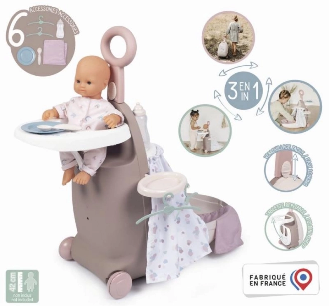 Saltea multifuncțională pentru păpuși Baby Nurse 3 în 1