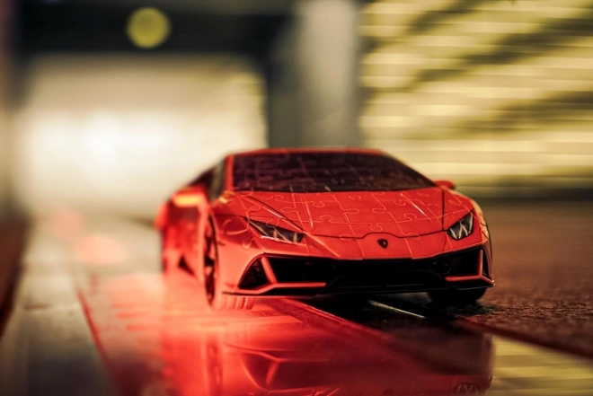 Puzzle Lamborghini Huracán Evo Portocaliu