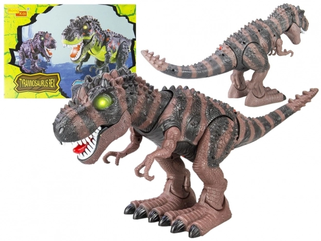 dinozaur electric tiranozaur rex care merge maro