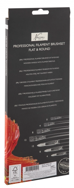 Set pensule artistice 7 piese