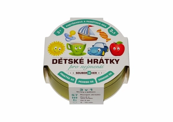 Jocuri de societate Dětské Hrátky 3 în 1 pentru copii