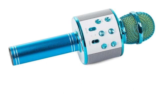 Mikrofon karaoke wireless cu difuzor – Albastru