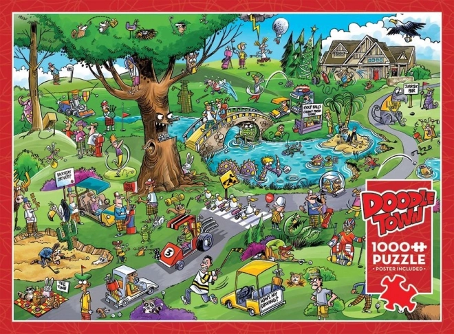 Puzzle DoodleTown: Golf Tipic 1000 piese