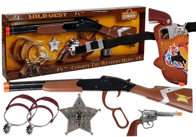 Set de cowboy cu pistol și accesorii