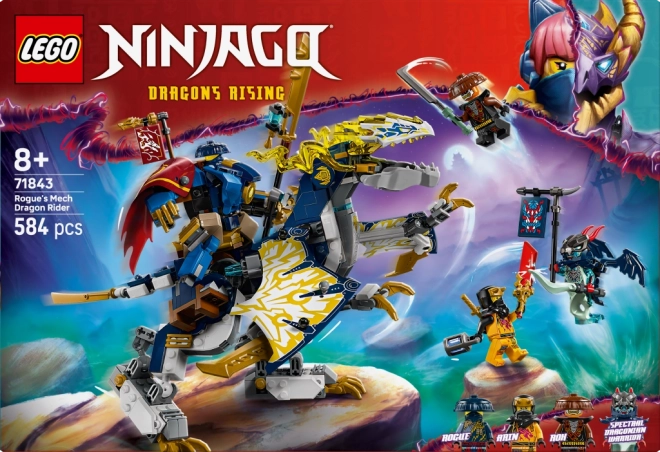 Lego NINJAGO Rogue și călărețul dragonului robotic