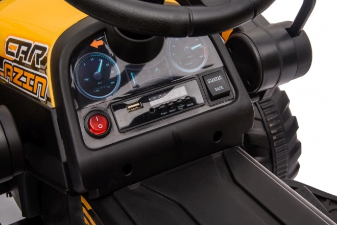 Tractor electric cu lingură galben