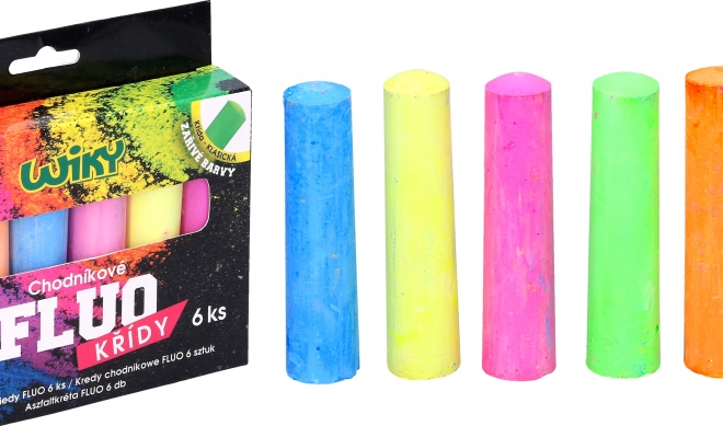 Crete fluorescente pentru trotuar 6 buc