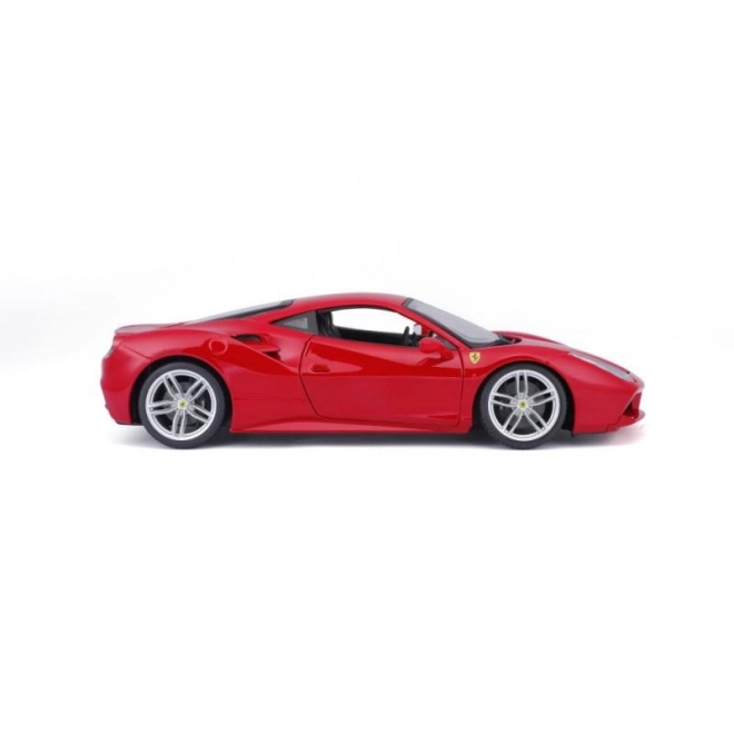 Model de mașină Ferrari 488 GTB roșu la scara 1:18