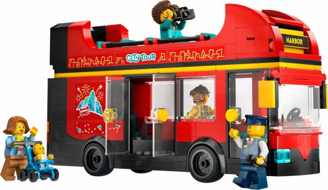 Autobuz etajat LEGO City roșu