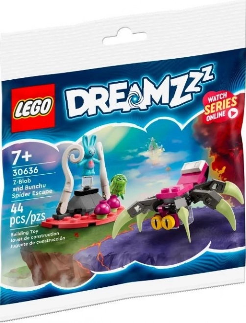 Set LEGO Dreamzzz Evadarea Păianjenului cu Z-Blob și Bunchu