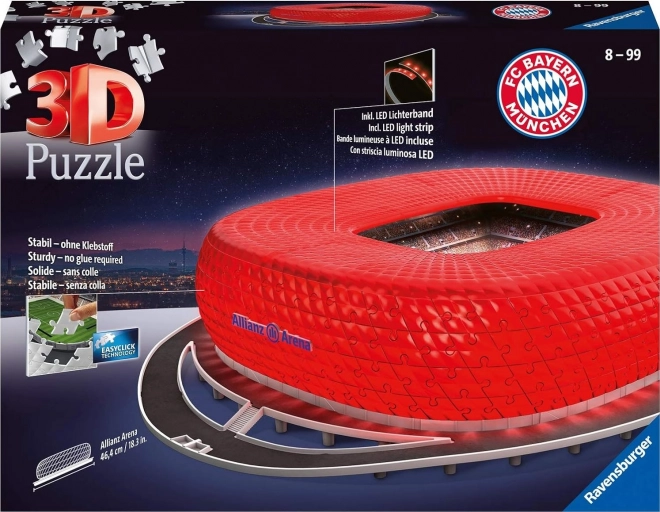 Puzzle 3D cu lumină Allianz Arena Munich