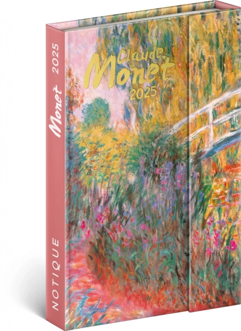 agenda săptămânală magnetică Claude Monet 2025