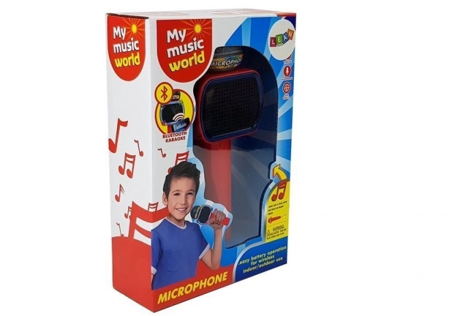Microfon karaoke wireless cu difuzor Bluetooth pentru copii roșu