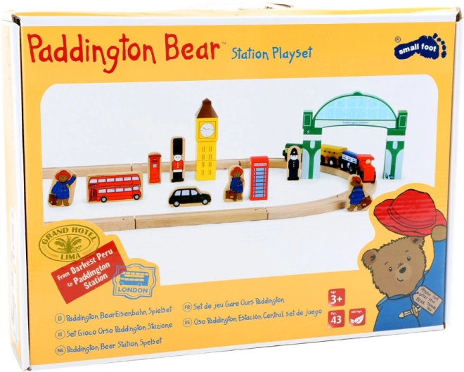 Set de tren din lemn Paddington cu 43 de piese