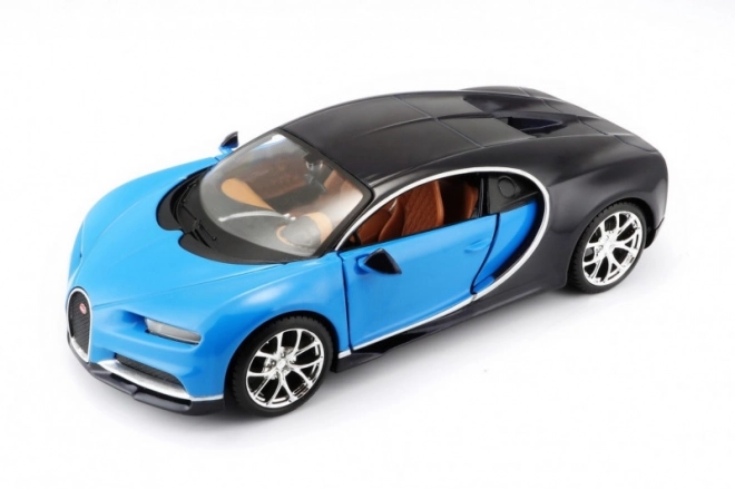 Model compozit Bugatti Chiron albastru-negru