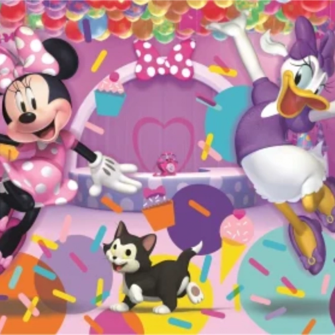Puzzle Minnie și Daisy la petrecere 104 piese