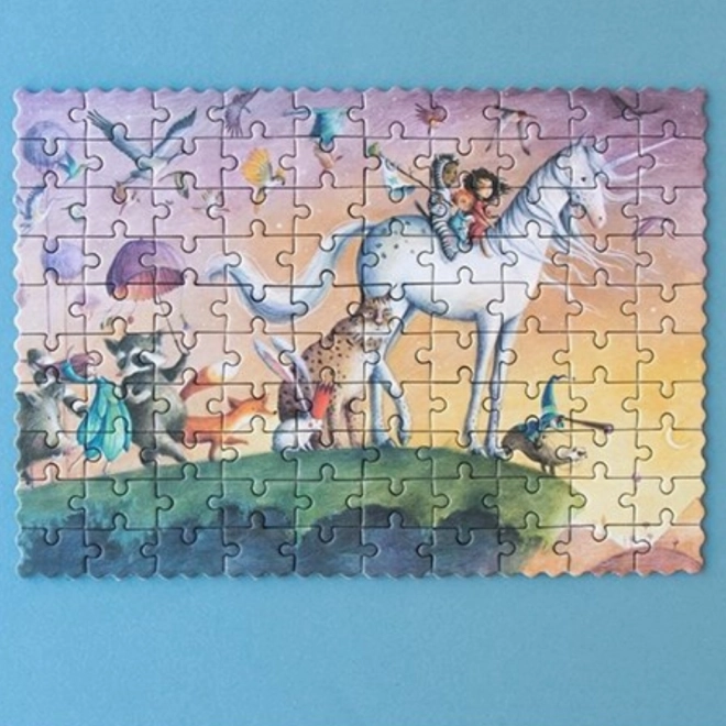 Puzzle de buzunar Londji Unicorn - 100 buc