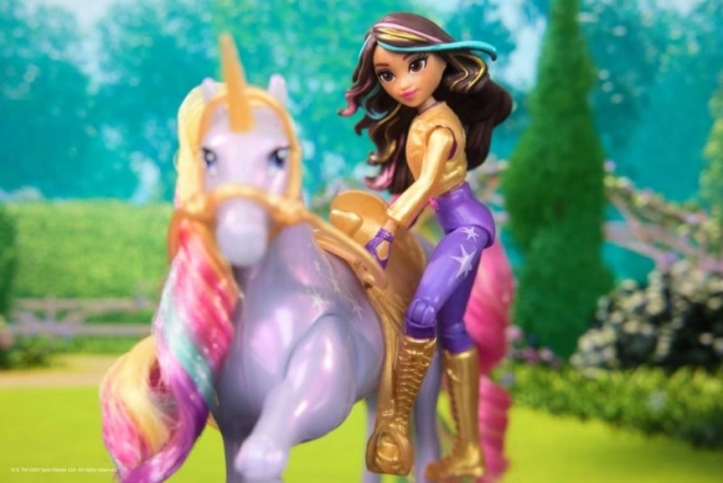 Sofia și Wildstar unicorn luminos și figurină 11 cm unicorn academy