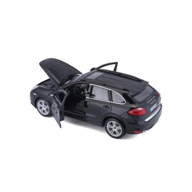 Model metalic Porsche Cayenne Turbo negru la scară 1/24