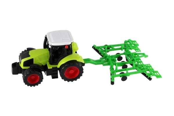 Tractor cu remorcă din plastic 19cm