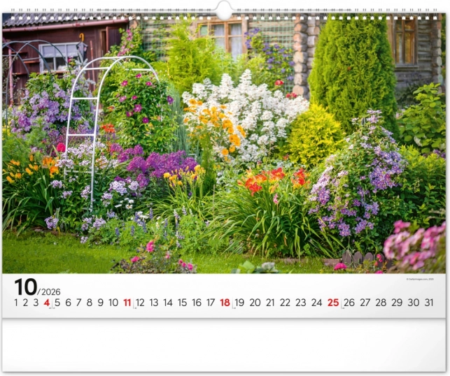 Calendar de perete Grădini 2026