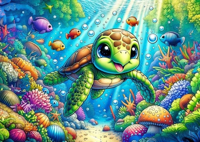 Puzzle Țestoasă de Mare Drăguță