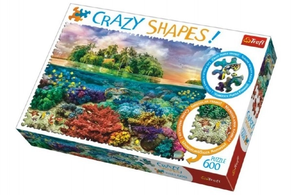 Puzzle Crazy Shapes - Insula Tropicală 600 piese