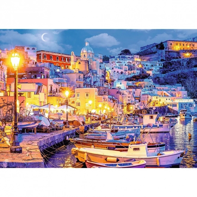 Puzzle 1000 piese Insula Procida noaptea Italia