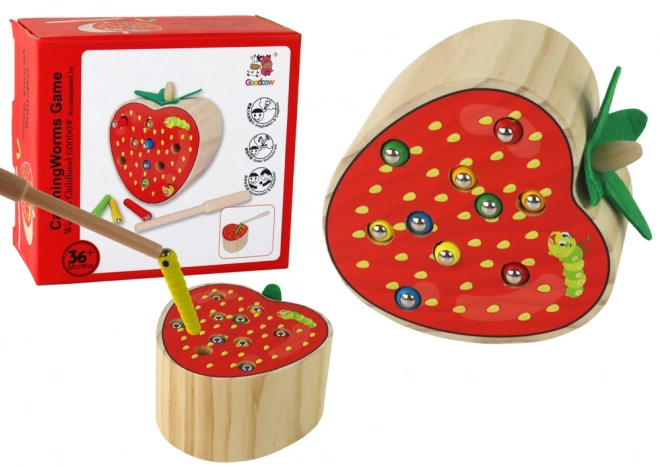 Joc din lemn pentru copii prinde gândăcelul