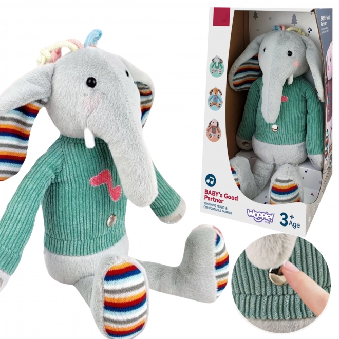 Elefant interactiv cu sunet și lumină WOOPIEBABY
