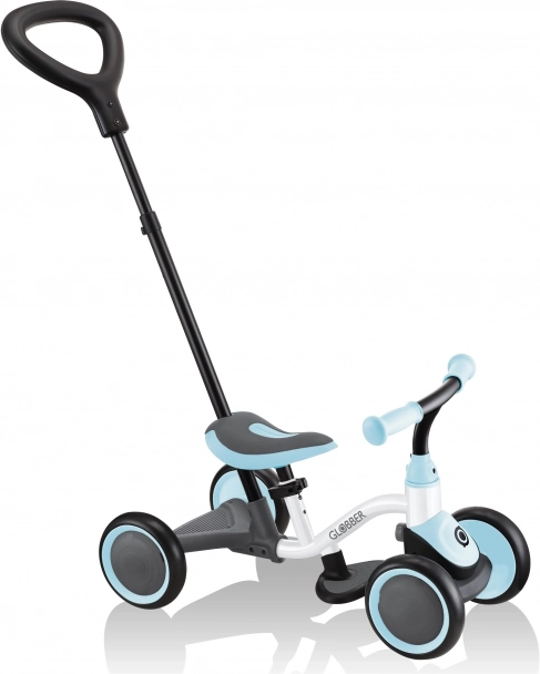 Bicicletă de împins și tricicletă 3‑în‑1 GLOBBER, alb/albastru pastel