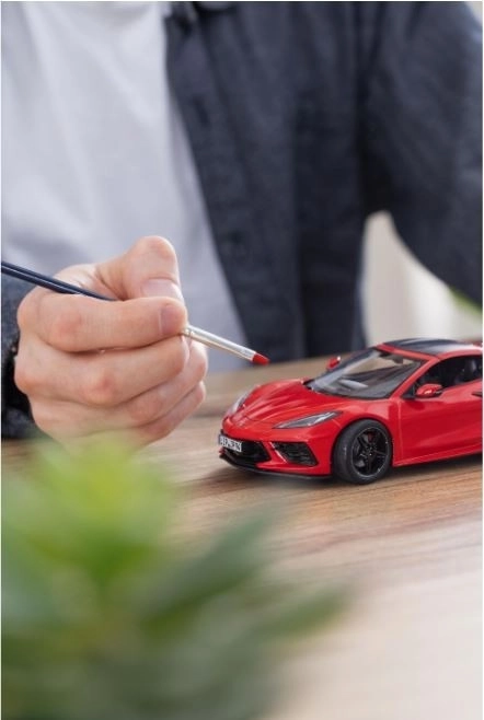 model de plastic mașină corvette c8 coupé 1/25