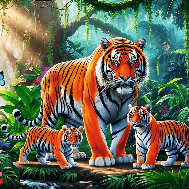 Puzzle Obiceiurile Tigru 200 piese