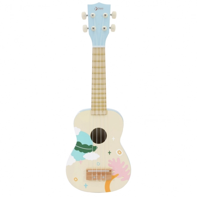 Ukulele din lemn albastru pentru copii Classic World