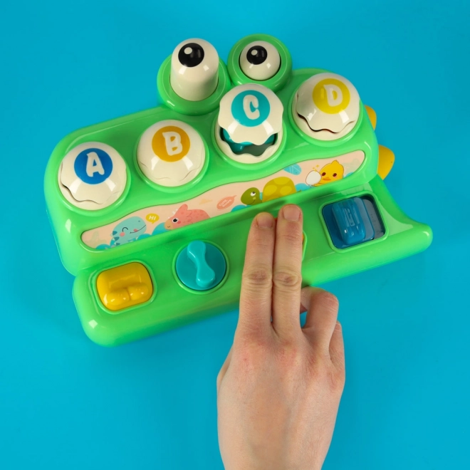 Joc interactiv cu ciocan Crocodil pentru copii 18m+