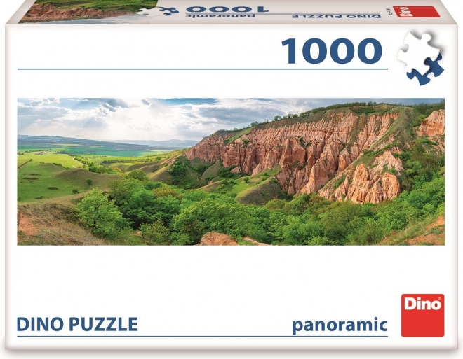 Puzzle panoramic Dino Culoarea roșie 1000 piese