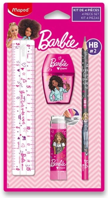 Set de papetărie Barbie 4 piese