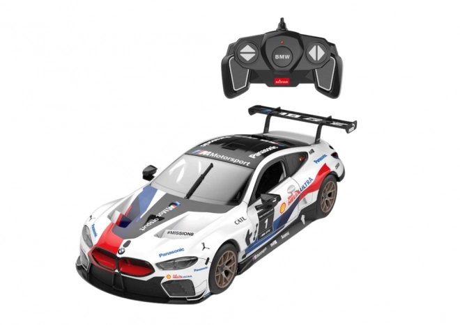 Set de constructie mașină BMW M8 GTE RC alb