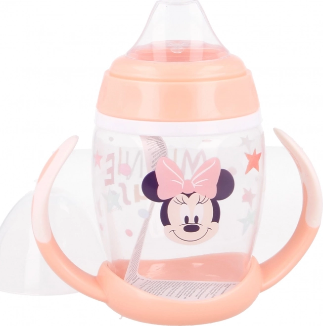 Cana cu toarte si cioc de silicon 270ml Minnie