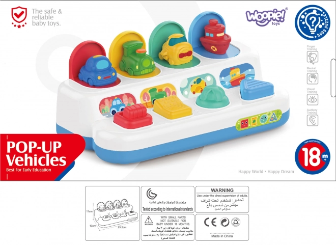 Jucărie Educațională Vehicule WOOPIE Pop-Up